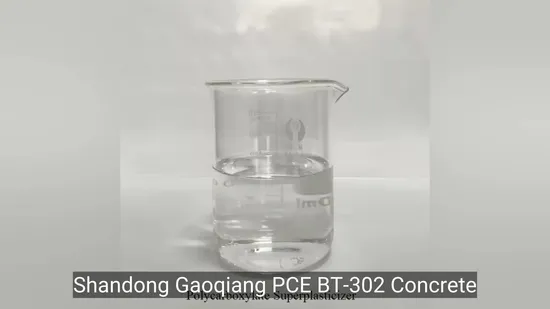 PCE Policarboxilato Superplastificante Líquido para Concreto Aditivo